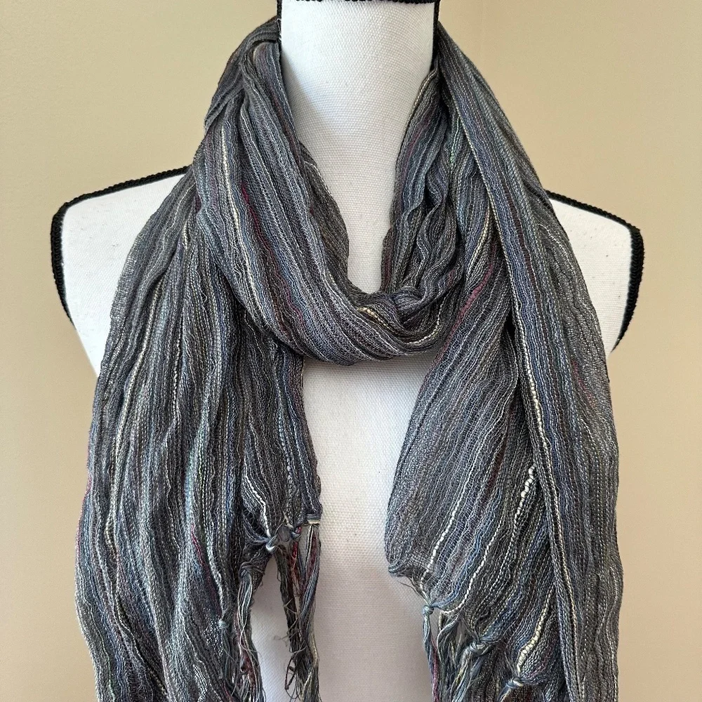 *SPARITUAL* Multicolor Striped Fashion Tassel Scarf